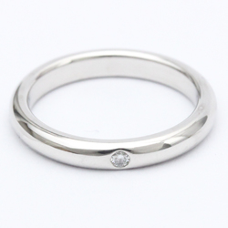 Tiffany Stacking Band Ring Elsa Peretti 1P Diamond Platinum Fashion Diamond Band Ring Carat/0.02