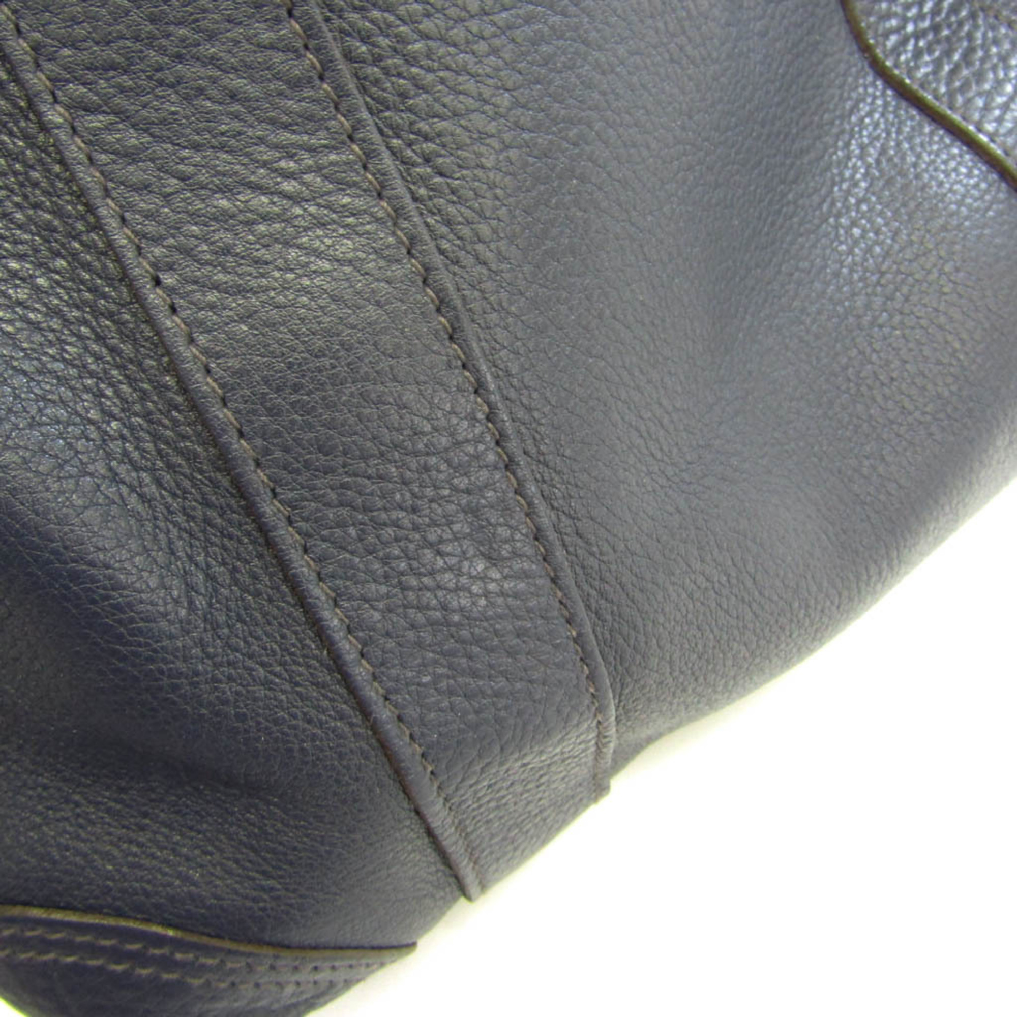 J&M Davidson 951 Women's Leather Tote Bag Navy