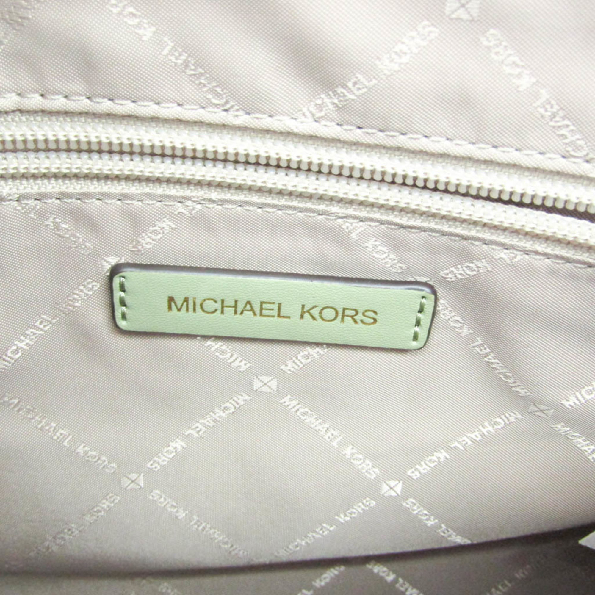 Michael Kors EMILIA 35H0GU5T9T Women's Leather Tote Bag Green