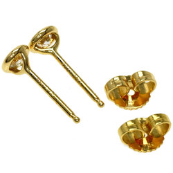 Tiffany visor yard 1P diamond earrings K18 yellow gold ladies TIFFANY&Co.