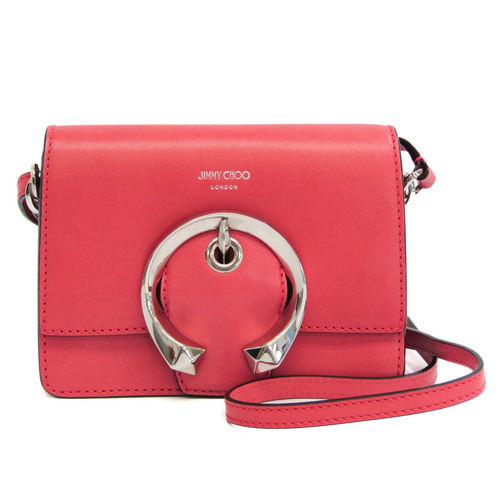 Jimmy Choo MADELINE Women's Leather Shoulder Bag Pink