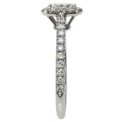 Tiffany Soleste Oval Diamond Ring Platinum PT950 Ladies TIFFANY&Co.