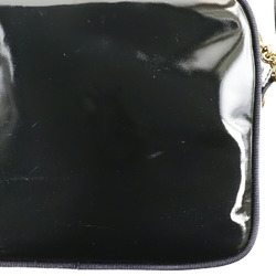 Salvatore Ferragamo Vara DE-21 3096 Patent Leather Black Women's Shoulder Bag