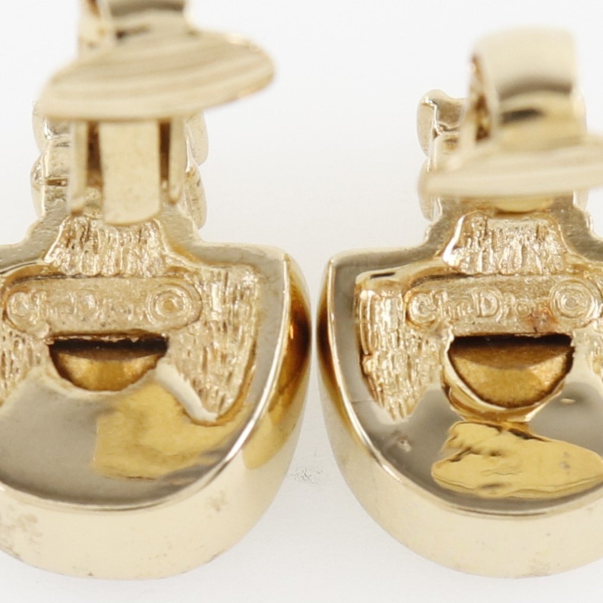 Christian Dior gold-plated ladies earrings