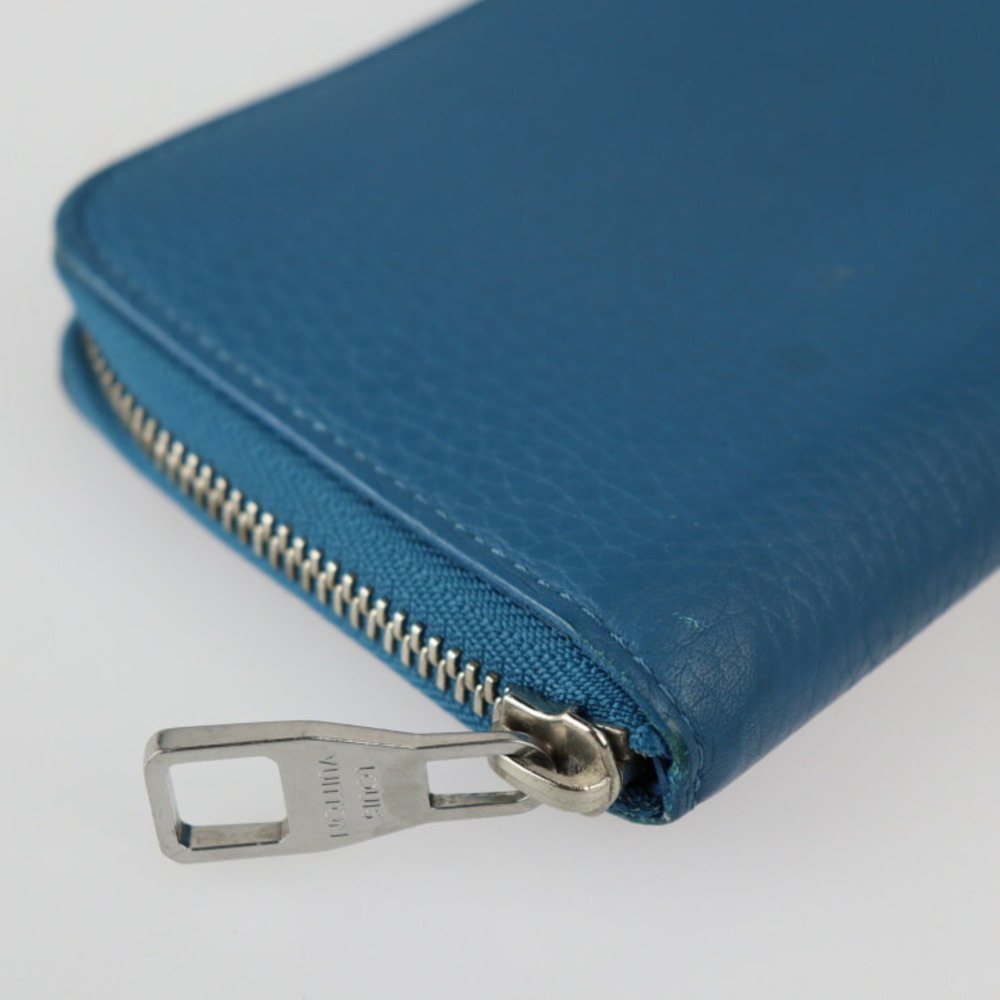 Shop for Louis Vuitton Blue Taurillon Leather Vertical Zippy