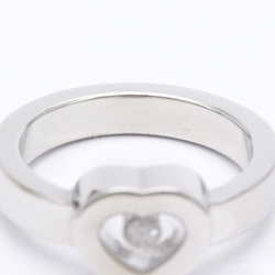 Polished CHOPARD Happy Diamond Heart Ring US 5.5 White Gold 82/4354-20 BF558314