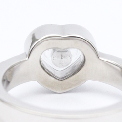 Polished CHOPARD Happy Diamond Heart Ring US 5.5 White Gold 82/4354-20 BF558314