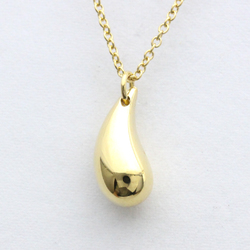 Polished TIFFANY Teardrop Necklace 18K Yellow Gold YG Pendant BF557802