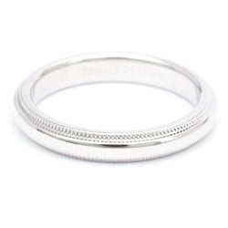 Tiffany Classic Milgrain Ring Platinum Fashion No Stone Band Ring Silver