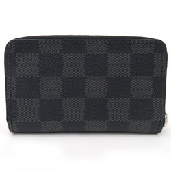 Louis Vuitton LOUIS VUITTON Coin Case Damier Graphite Zippy Purse Canvas Dark Gray Men's M63076