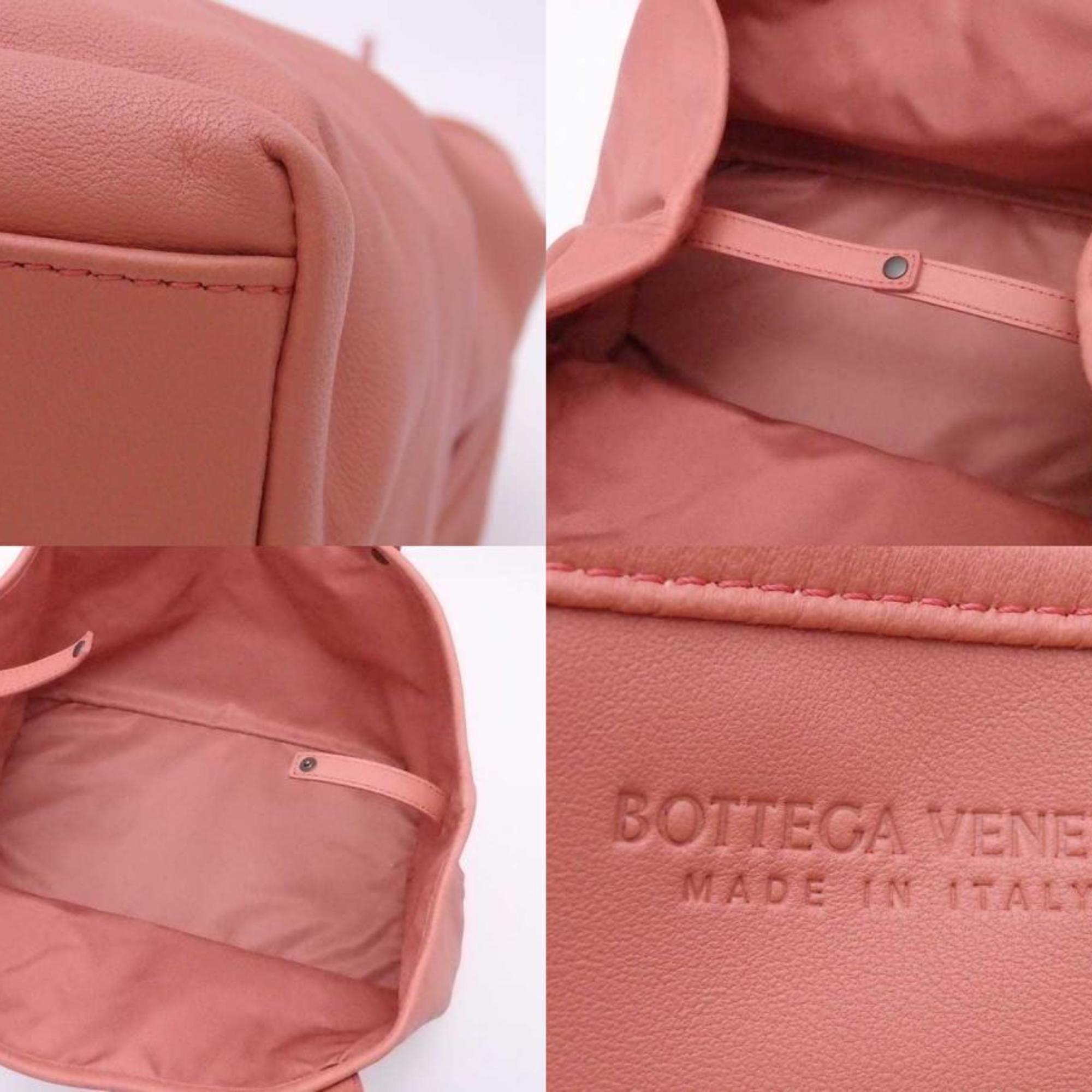 Bottega Veneta BOTTEGAVENETA shoulder bag tote intrecciato leather salmon pink ladies