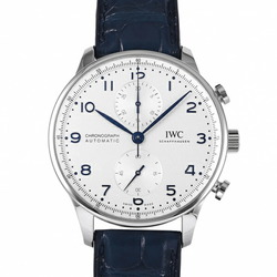 IWC Portugieser Chronograph IW371605 Silver Dial Watch Men's