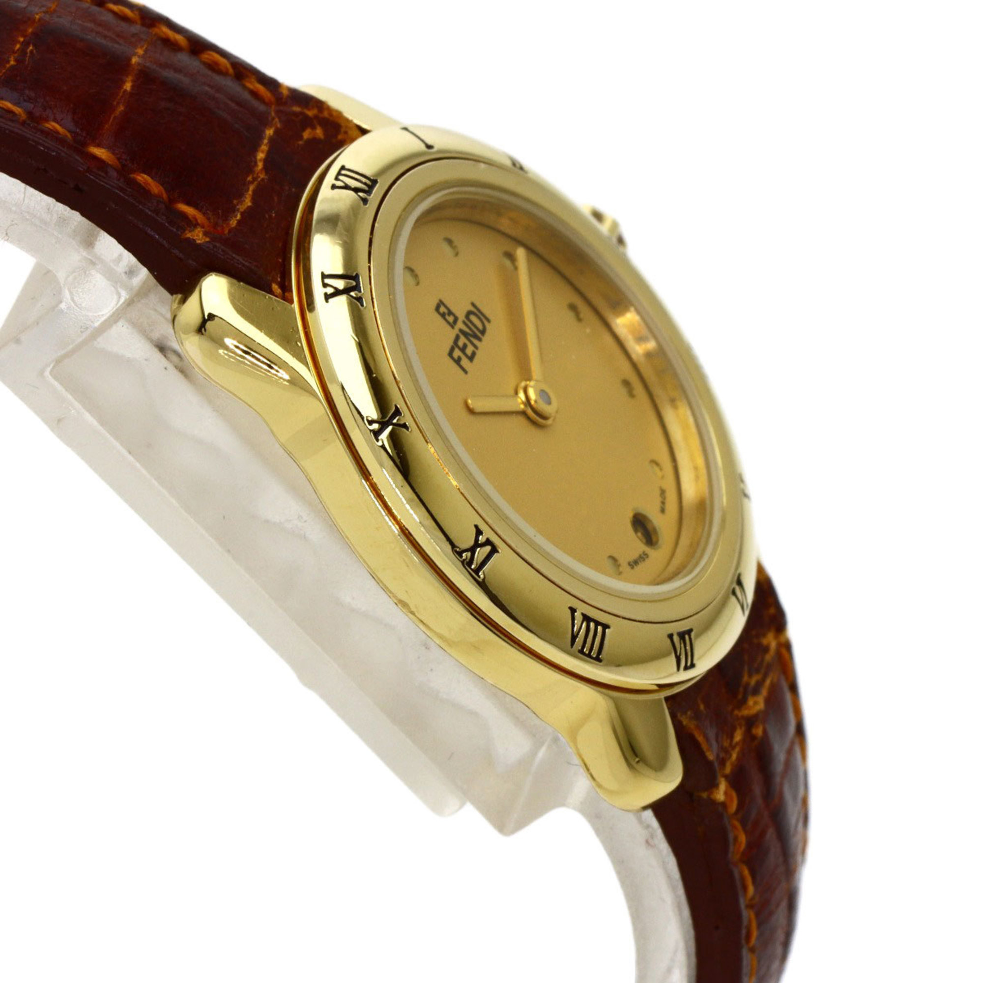 Fendi 860L watch with replacement bezel GP leather ladies FENDI