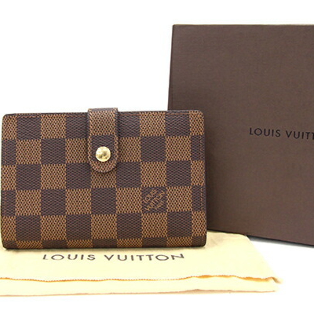Louis Vuitton Damier Azur Canvas Port Feuille Vienoise French Purse Wallet
