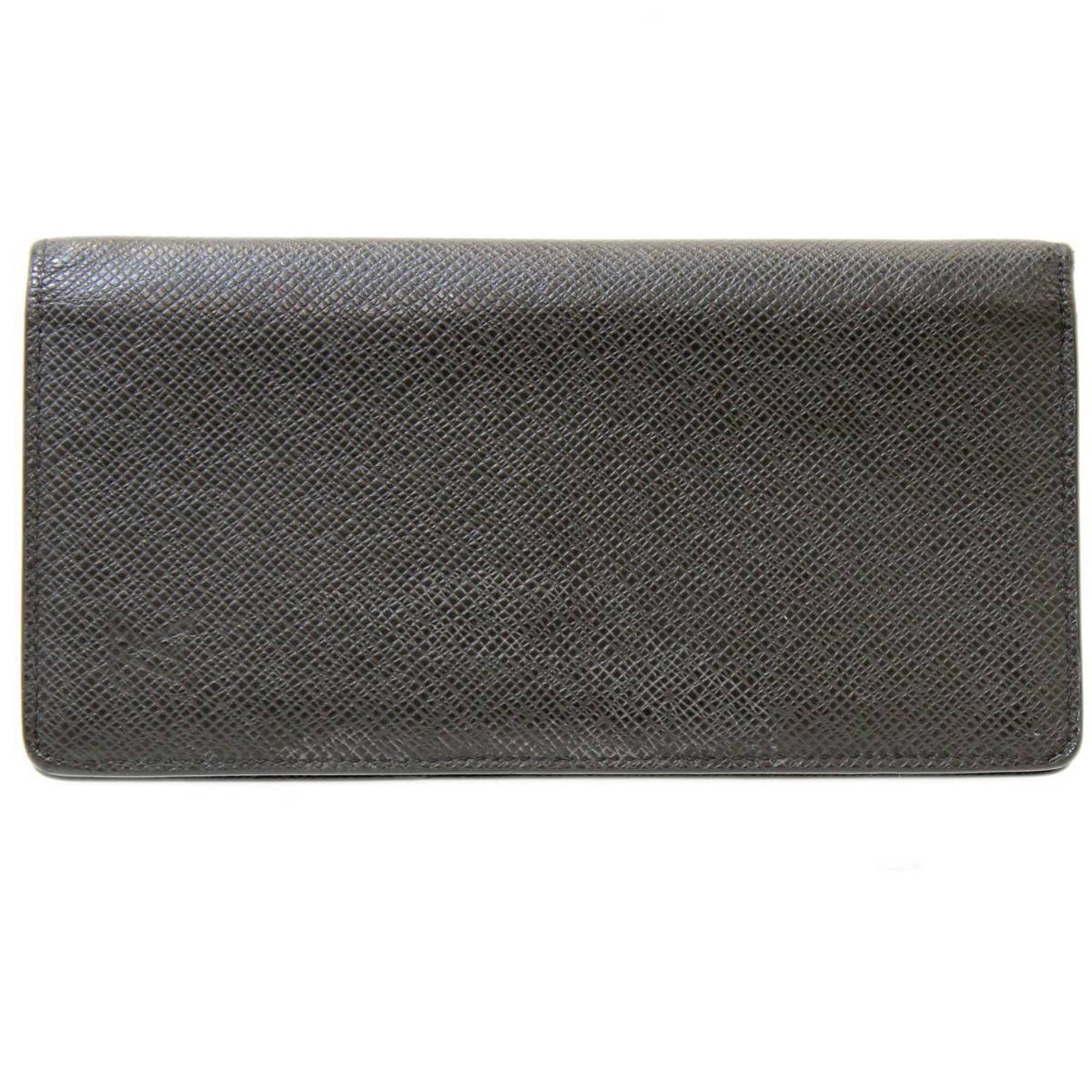 LOUIS VUITTON Louis Vuitton Portefeuille Brother Long Wallet Taiga Noir M30501 TA2175