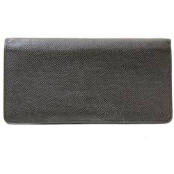 LOUIS VUITTON Louis Vuitton Portefeuille Brother Long Wallet Taiga Noir M30501 TA2175