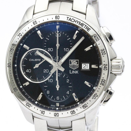 Polished TAG HEUER Link Calibre 16 Chronograph Automatic Watch CAT2010 BF557932