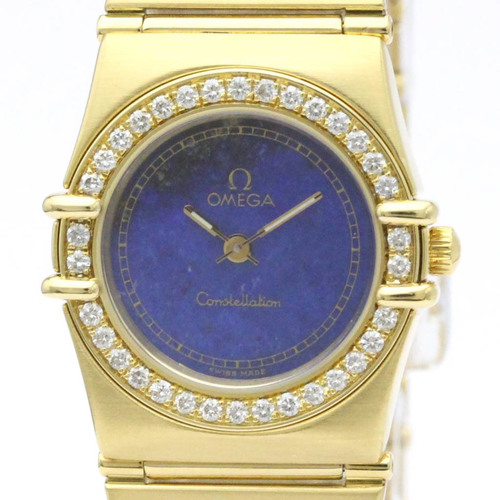 Polished OMEGA Constellation Diamodnd 18K Gold Ladies Watch 895.1081 BF551888