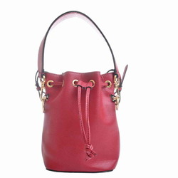 Fendi Leather Mon Tresor Mini Handbag Red