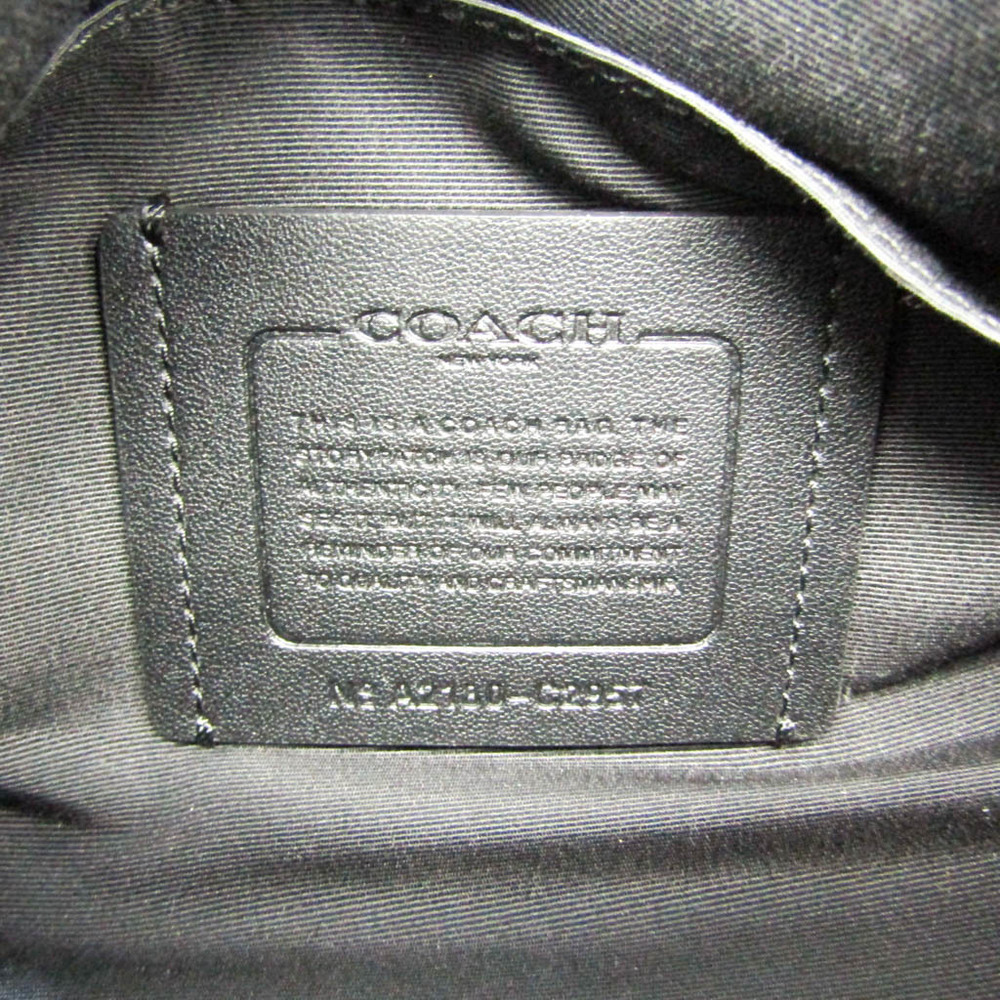 Coach Signature Shoulder Bag Canvas PVC Leather 5Set Beige Brown