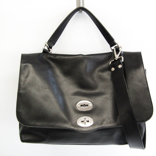 Zanellato Postina M + Women's Leather Handbag,Shoulder Bag Black