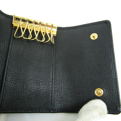 Chanel Camellia Women's Leather Key Case Black