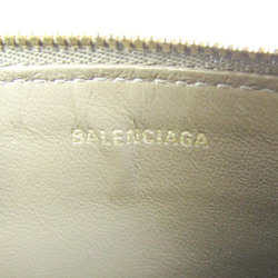 Balenciaga Logo Print 640535 Leather Card Case Beige Brown,Black,White