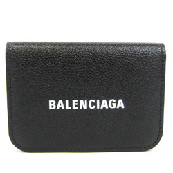 Balenciaga CASH MINI WALLET 593813 Women,Men Leather Wallet (tri-fold) Black,White