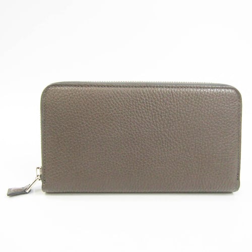 Tom Ford LIMITED EDITION FOR MILANO Women,Men Leather Long Wallet (bi-fold) Gray Brown