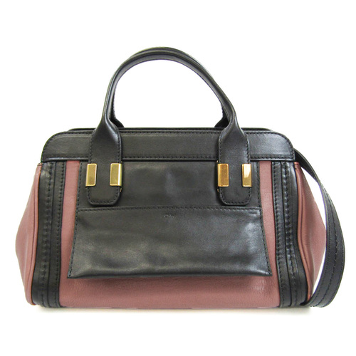 Chloé Alice 3S0157 Women's Leather Handbag,Shoulder Bag Black,Dusty Pink