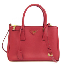 Prada Saffiano Galleria Medium BN1801 Women's Saffiano Lux Handbag,Shoulder Bag Fuoco