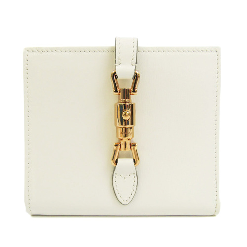 Gucci 658550 Women's Leather Middle Wallet (bi-fold) Off-white