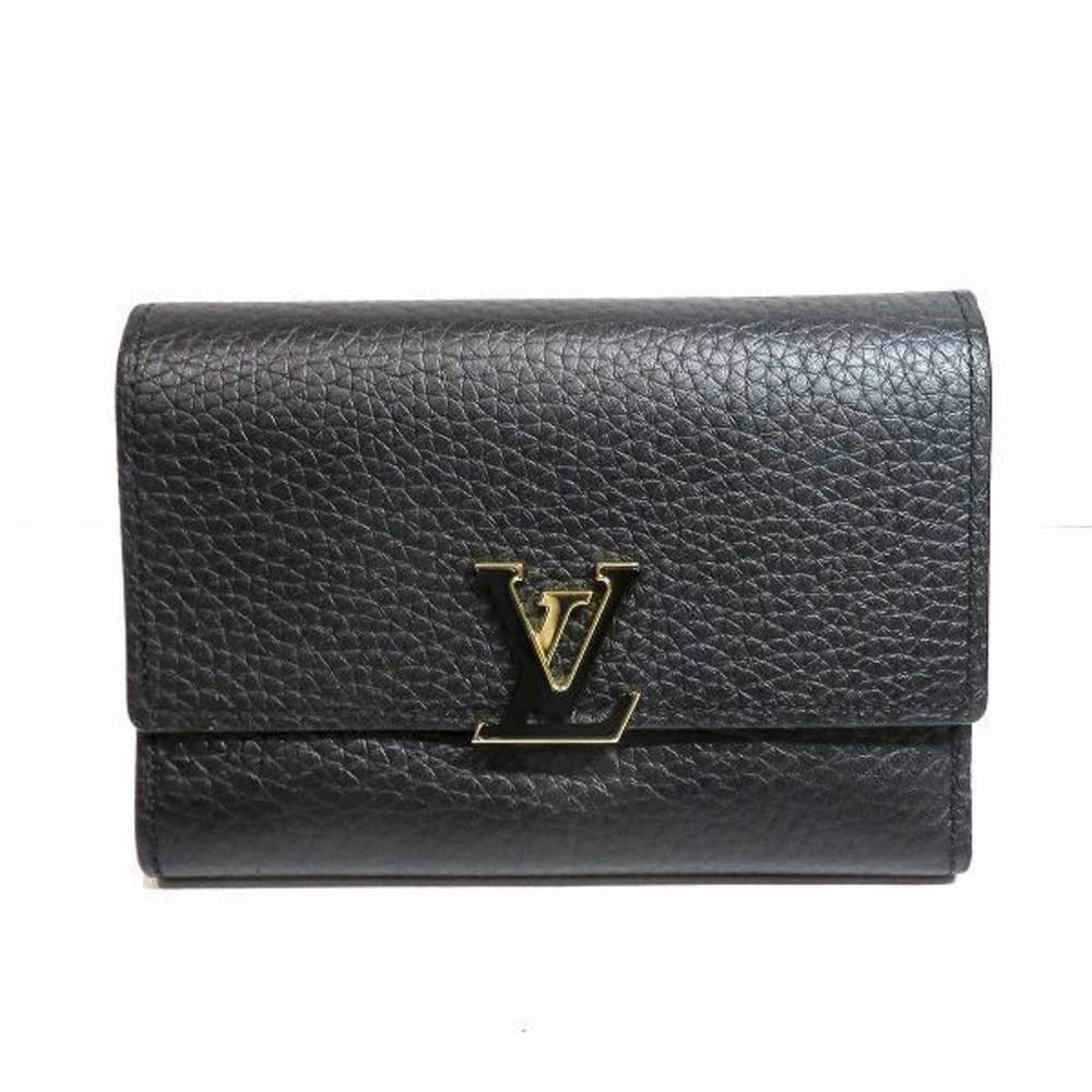 Louis Vuitton Taurillon Portefeuil Capucines Compact M62157 Trifold Wallet  Ladies