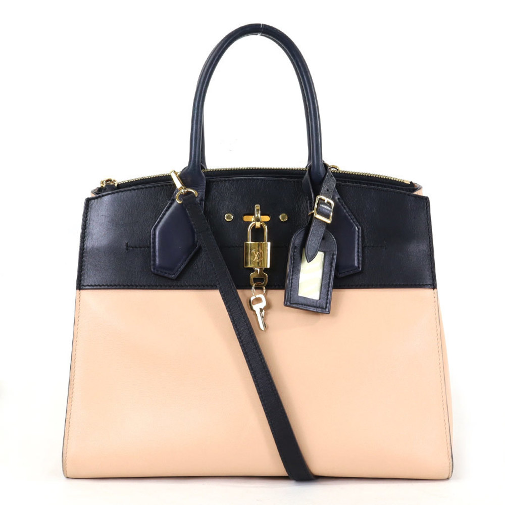 Louis Vuitton City Steamer Leather Handbag