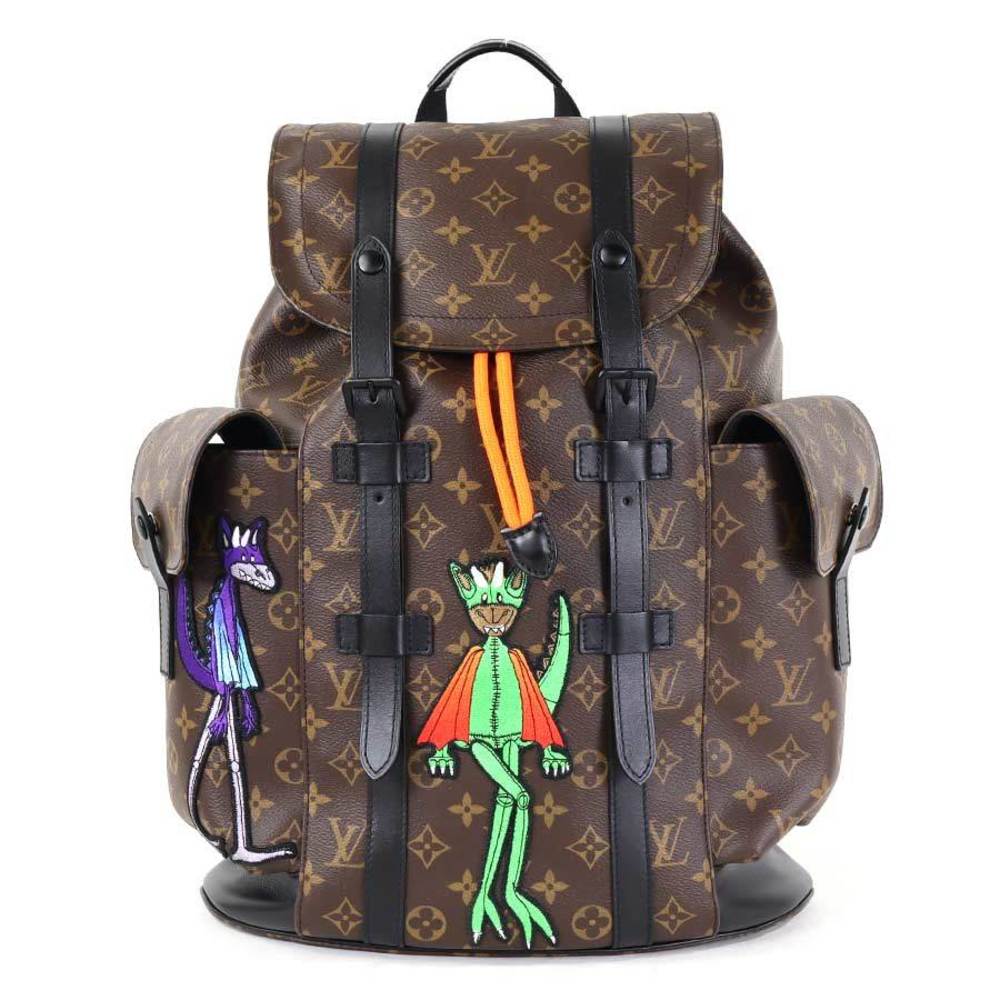 mens leather backpack lv