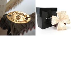 Chanel CHANEL Hair Accessories Sequins/Plastic Light Beige/Brown Women's