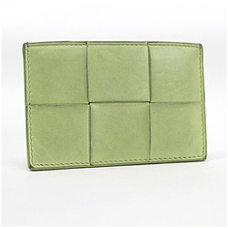 Bottega Veneta Maxi Intrecciato Card Case Business Holder Leather Light Green with BOTTEGA VENETA Women's Men's