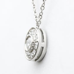Polished TIFFANY Circlet Diamond Necklace Platinum Pendant BF558719