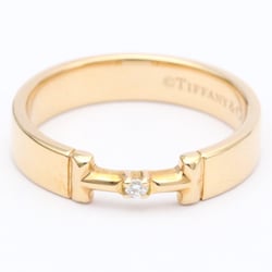 Tiffany Double T Diamond Ring Pink Gold (18K) Fashion Diamond Band Ring Pink Gold
