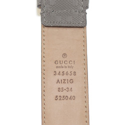 GUCCI Gucci Diamante Belt 345658 Notation Size 85/34 Leather Gray Series Gold Metal Fittings