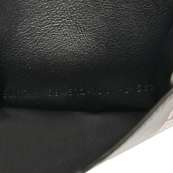 Balenciaga trifold wallet compact 594312 black red leather ladies BALENCIAGA