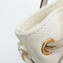 J&M Davidson Carnival M Women's Leather Shoulder Bag,Tote Bag Off-white