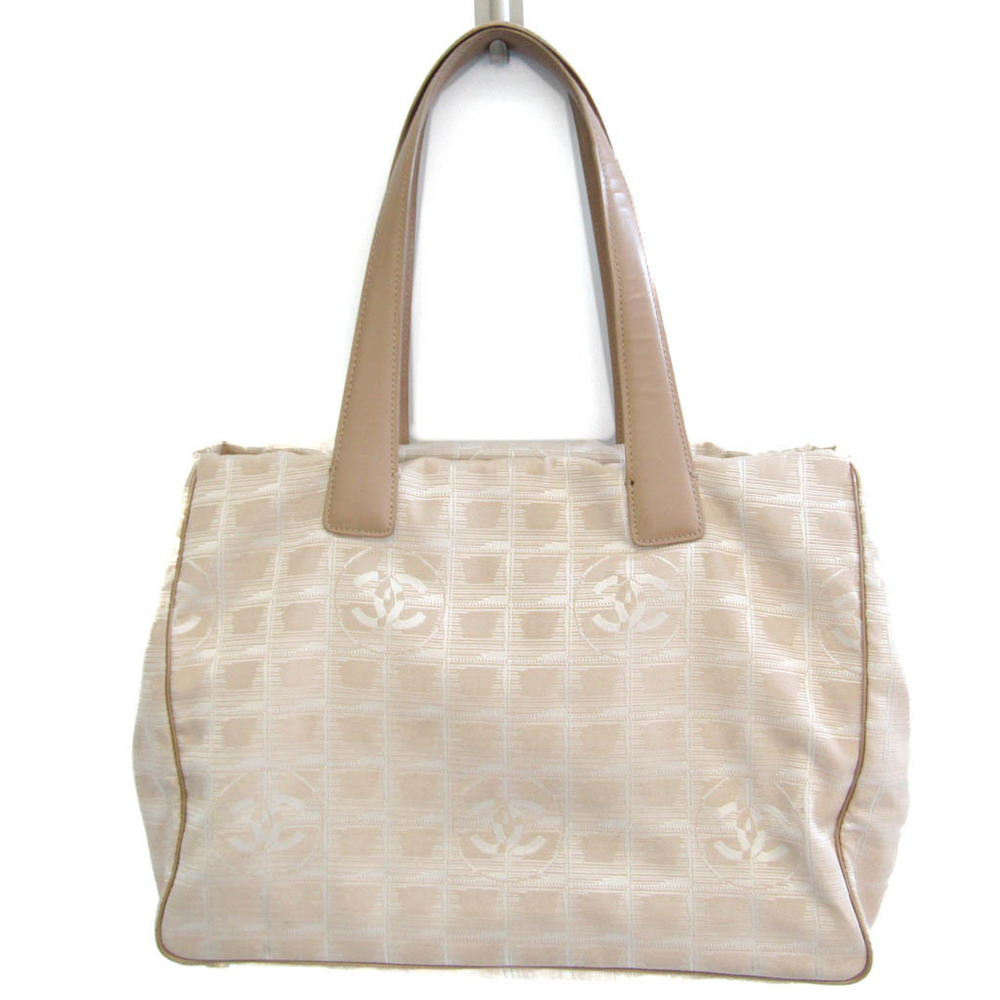 Chanel New Travel Line MM A15991 Women's Nylon Canvas,Leather Handbag,Tote  Bag Beige | eLADY Globazone