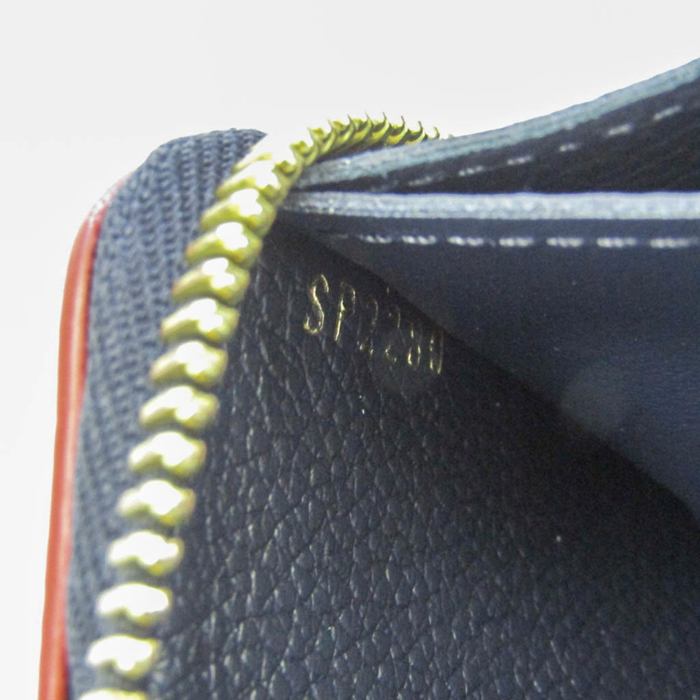 Louis Vuitton Monogram Empreinte Long Wallet Leather Navy M60287 Free  Shipping