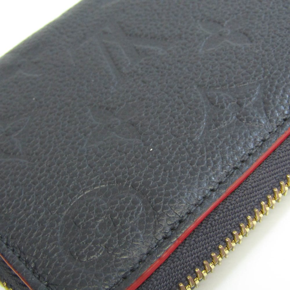 Louis Vuitton Clemence Wallet Monogram Empreinte Marine Rouge