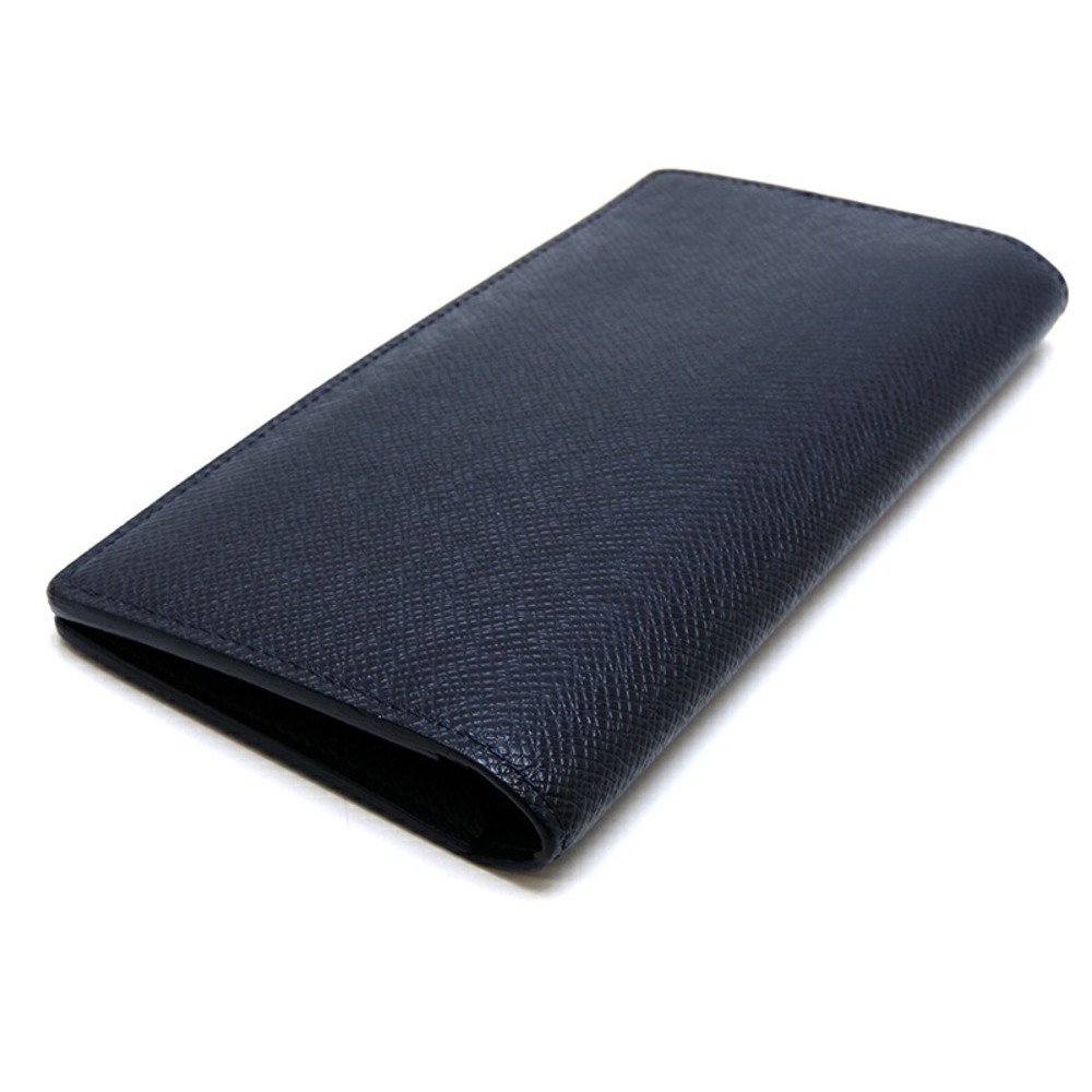 Louis Vuitton Wallet Portofeuil Brothers Black x Blue Long Folded