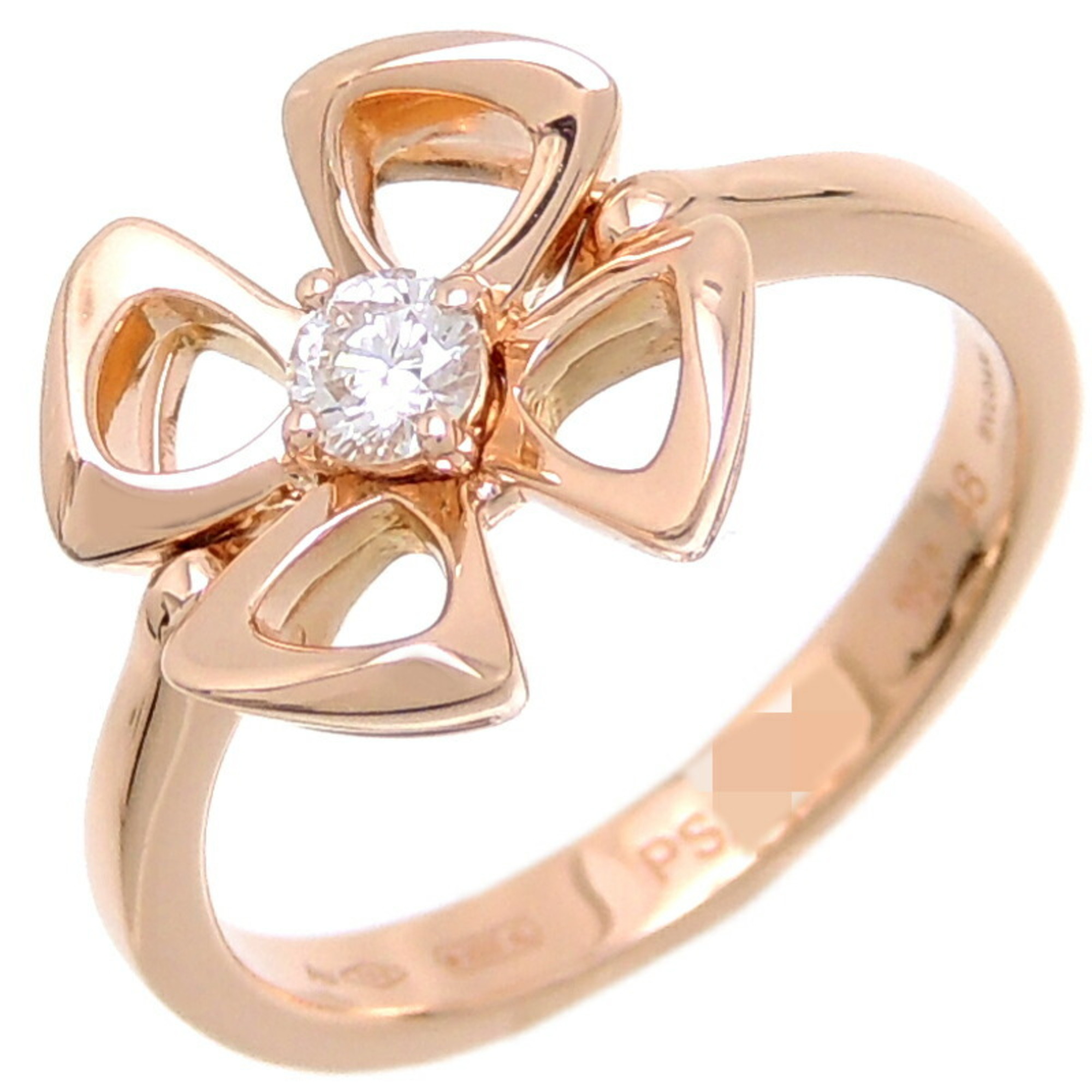 Bvlgari #48 Fiorever Ladies Ring 355309 750 Pink Gold No. 8