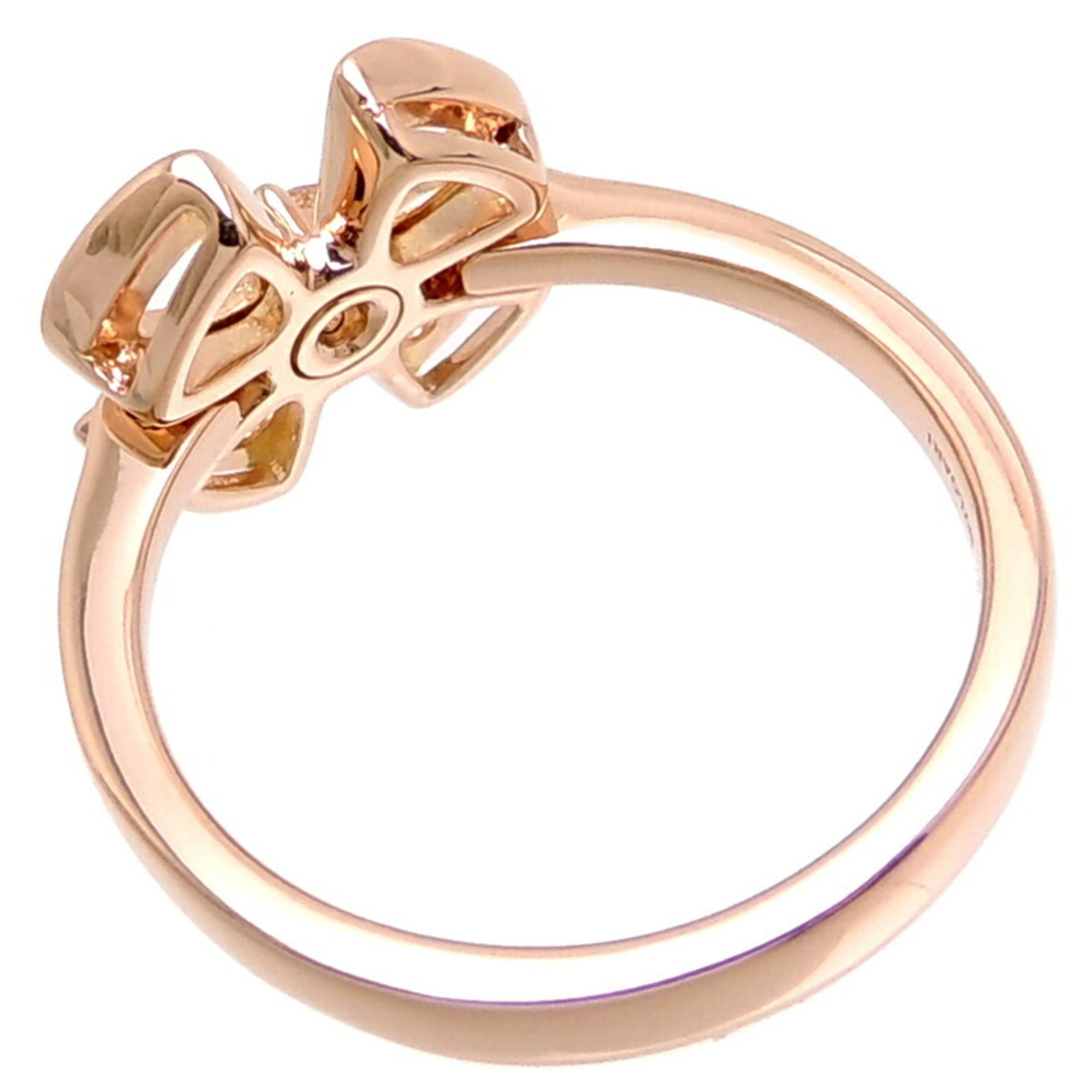 Bvlgari #48 Fiorever Ladies Ring 355309 750 Pink Gold No. 8