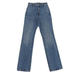 ALEXANDER WANG Alexander Wang cotton denim high waist slim straight jeans #25 blue