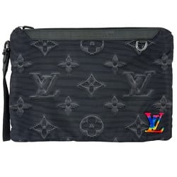 Louis Vuitton LOUIS VUITTON pochette A4 reversible clutch bag second monogram nylon canvas M80142 FH4250 men's